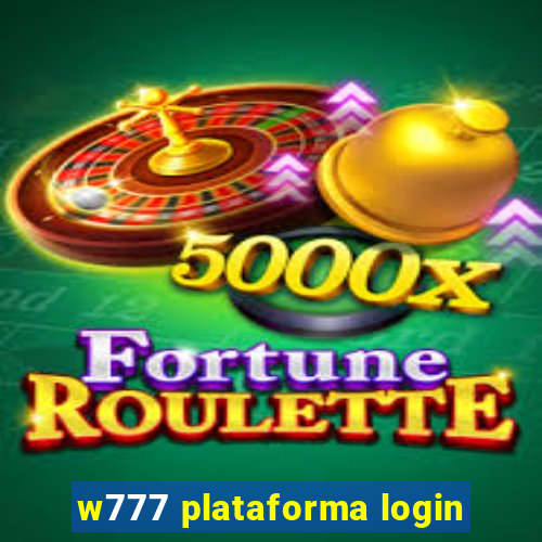 w777 plataforma login